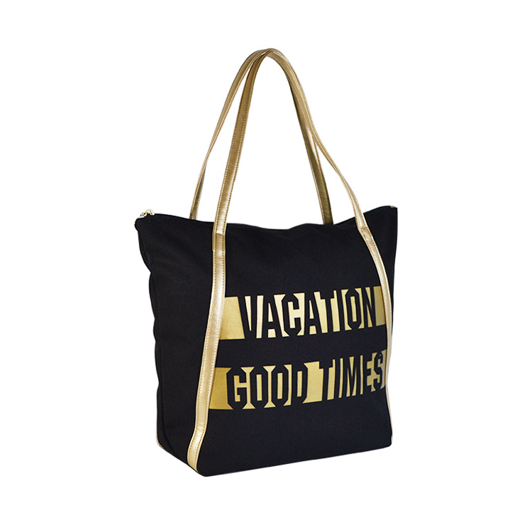 High Quality Canvas And Leather Tote Bag